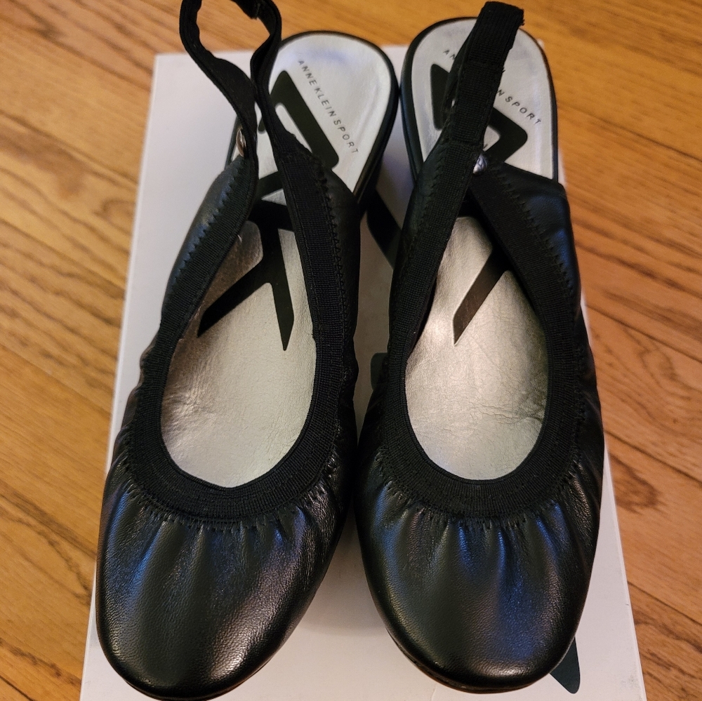 Black Anne Klein Slingbacks, Size 5.5